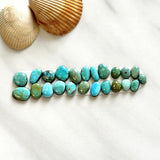 Small Mint Green Mixed Lone Mountain Turquoise, Set of 23 Background