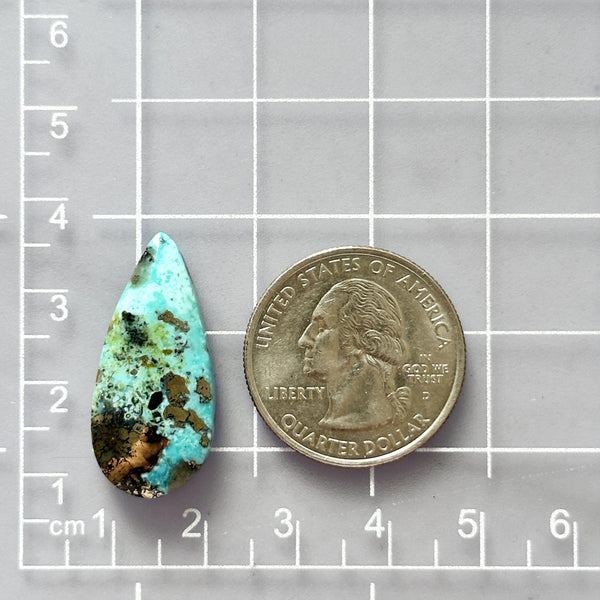 Large Mint Green Teardrop Ithaca Peak Turquoise Dimensions