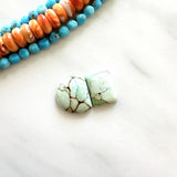 Small Light Yellow Mixed Crescent Lake Variscite, Set of 2 Background