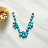 Small Sky Blue Mixed Kingman Turquoise, Set of 26 Background