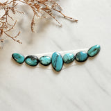 Small Sky Blue Mixed Yungai Turquoise, Set of 7 Background