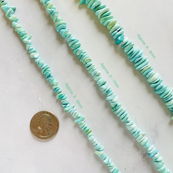 Lone Mountain Turquoise Chip Beads