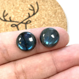 13x13mm Round Labradorite, Set of 2