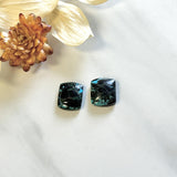 Medium Ocean Blue Barrel Blue Moon Turquoise, Set of 2 Background