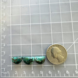Small Ocean Blue Half Moon Yungai Turquoise, Set of 3 Dimensions