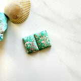 Small Mint Green Bar Broken Arrow Variscite, Set of 2 Background