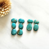 Small Sky Blue Mixed Tyrone Turquoise, Set of 10 Background