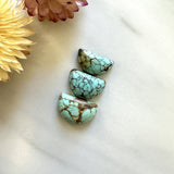 Small Sky Blue Half Moon Namtso Lake Turquoise, Set of 3 Background