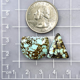 Medium Sky Blue Mixed Treasure Mountain Turquoise, Set of 2 Dimensions