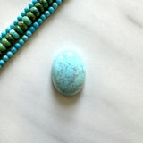 Large Sky Blue Oval Sand Hill Turquoise Background