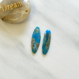 Large Sky Blue Surfboard Ithaca Peak Turquoise, Set of 2 Background