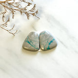 Large Sky Blue Freeform Royston Turquoise, Set of 2 Background