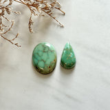 Medium Mint Green Mixed Namtso Lake Turquoise, Set of 2 Background