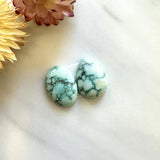 Large Faint Green Mixed Namtso Lake Turquoise, Set of 2 Background