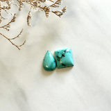 Small Sky Blue Mixed Kingman Turquoise, Set of 2 Background