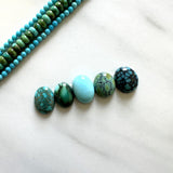 Small Mixed Mixed Mixed Turquoise, Set of 5 Background