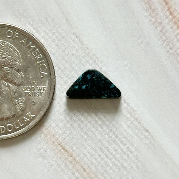 Small Deep Blue Triangle Lander Blue Turquoise Dimensions
