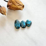 Small Ocean Blue Mixed Red Mountain Turquoise, Set of 3 Background