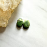 Small Mint Green Oval Sonoran Lime Turquoise, Set of 2 Background