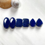 Medium Deep Blue Mixed Lapis Lazuli, Set of 6 Background