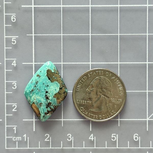 Large Sky Blue Diamond Ithaca Peak Turquoise Dimensions