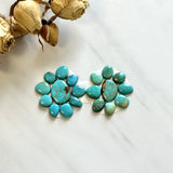 Small Mixed Mixed Royston Turquoise, Set of 19 Background