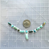Small Mixed Mixed Mixed Turquoise, Set of 12 Dimensions