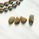 Medium Sky Blue Freeform Royston Turquoise, Set of 4 Background