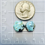 Medium Sky Blue Hexagon Sand Hill Turquoise, Set of 2 Dimensions