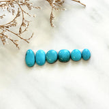 Small Sky Blue Mixed Kingman Turquoise, Set of 6 Background