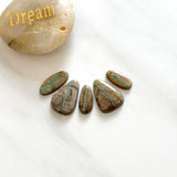 Medium Sky Blue Mixed Royston Turquoise, Set of 5 Background