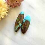 Large Sky Blue Surfboard Royston Turquoise, Set of 2 Background