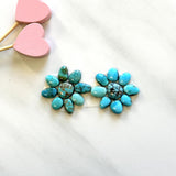 Small Sky Blue Mixed Lone Mountain Turquoise, Set of 18 Background