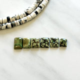 Small Earth Brown Mixed Treasure Mountain Turquoise, Set of 6 Background