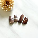 Medium Red Freeform White Buffalo Dolomite, Set of 4 Background