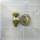 Small Earth Brown Teardrop Treasure Mountain Turquoise, Set of 2 Dimensions