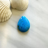 Large Sky Blue Teardrop Ithaca Peak Turquoise Background