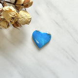 Large Sky Blue Heart Ithaca Peak Turquoise Background