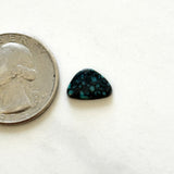 Small Deep Blue Triangle Lander Blue Turquoise, Set of 2 Dimensions