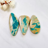 Large Sky Blue Mixed Royston Turquoise, Set of 3 Background