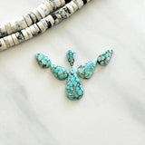 Small Sky Blue Mixed Namtso Lake Turquoise, Set of 6 Background
