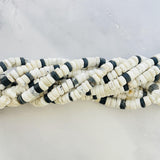 White White Buffalo Dolomite Heishi Beads