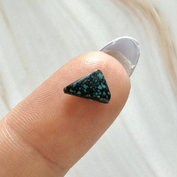 Small Ocean Blue Triangle Lander Blue Turquoise Background