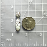 Small White Mixed Sand Hill Turquoise, Set of 2 Dimensions