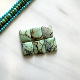 Small Mint Green Bar Crescent Lake Variscite, Set of 6 Background