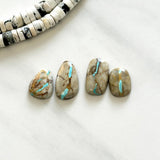 Small Sky Blue Mixed Royston Turquoise, Set of 4 Background