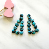 Small Sky Blue Round Yungai Turquoise, Set of 22 Background