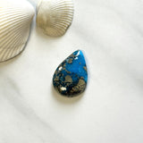 Large Ocean Blue Teardrop Ithaca Peak Turquoise, Set of 4 Background
