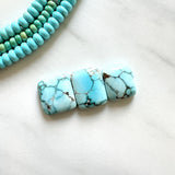 Small Sky Blue Bar Sand Hill Turquoise, Set of 3 Background