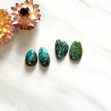 Small Mixed Mixed Tyrone Turquoise, Set of 4 Background